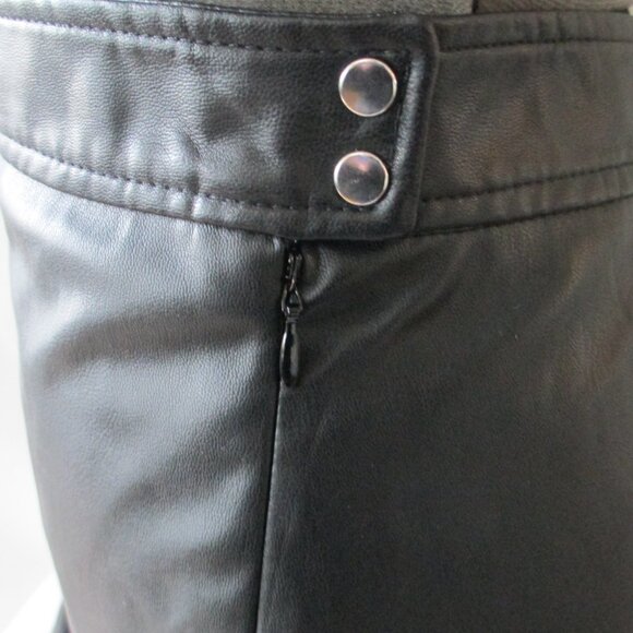H&M FAUX LEATHER MINI SKIRT - Picture 10 of 13